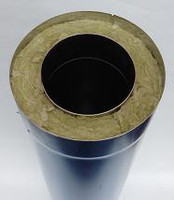 Фото товара Труба утепленная (сэндвич) нерж/оцинк L1000 D 150/250 1mm.