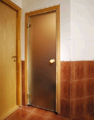 Фото товара Дверь для сауны А-Стекло Andres Матовая бронза 8x19.