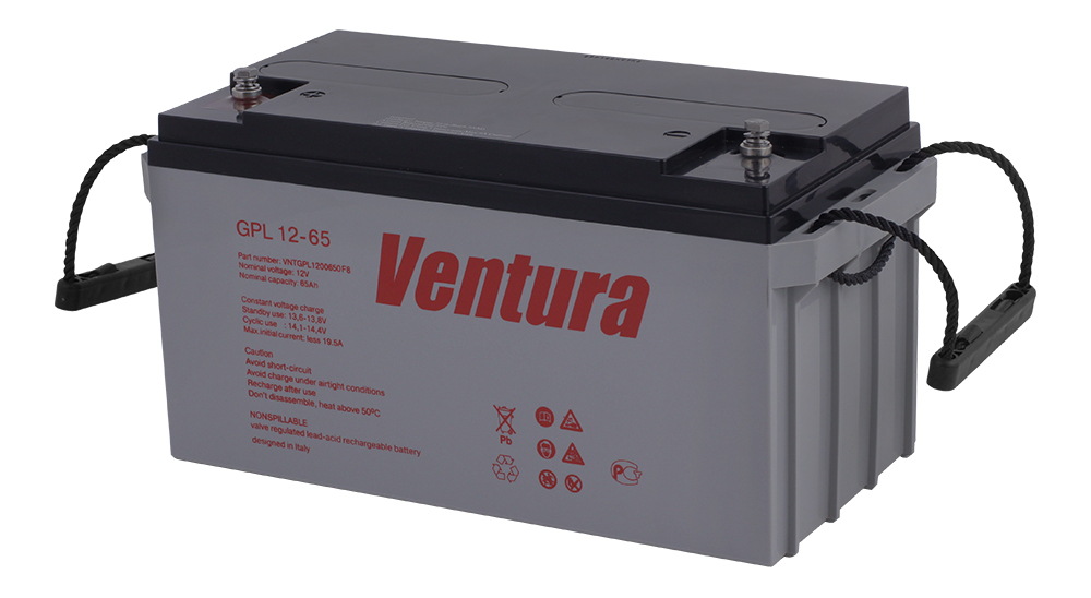 Фото товара Аккумуляторная батарея (АКБ) для ИБП 65А/h (Ventura GPL12-65).