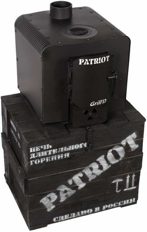 Фото товара Печь отопительная Grill'D PATRIOT (PARTIZAN) black 200. Изображение №1