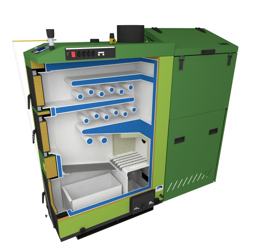 Твердотопливный котел SAS AGRO-ECO 48